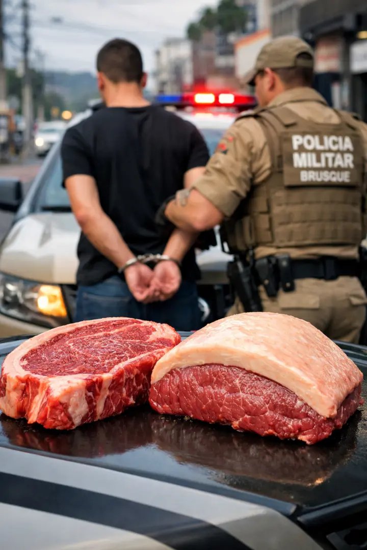 Além da picanha, ladrão tentou levar contrafilé